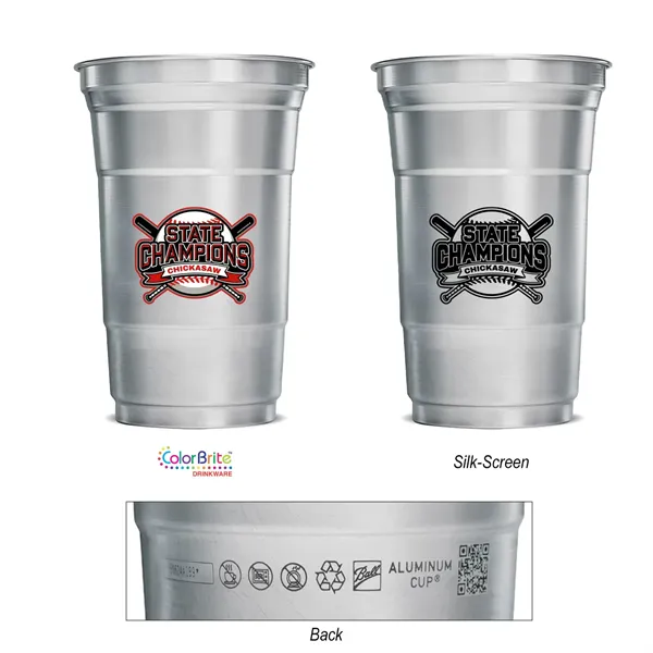 Top Cup By Ball™ 20 Oz. Recyclable Aluminum Cup - Top Cup By Ball™ 20 Oz. Recyclable Aluminum Cup - Image 0 of 4