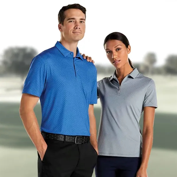 Callaway® All Over Stitched Men's Chev Polo Shirt - Callaway® All Over Stitched Men's Chev Polo Shirt - Image 3 of 7