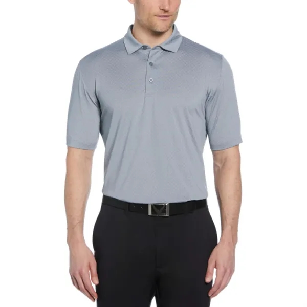 Callaway® All Over Stitched Men's Chev Polo Shirt - Callaway® All Over Stitched Men's Chev Polo Shirt - Image 5 of 7