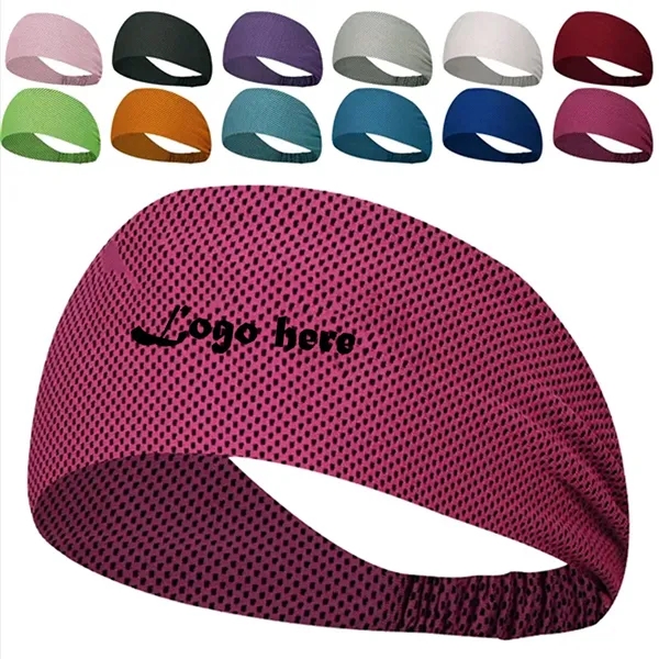 Unisex Cooling Sports Headband with Anti-Slip Grip - Unisex Cooling Sports Headband with Anti-Slip Grip - Image 0 of 2