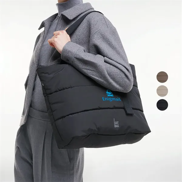 GOT BAG® Puffer-GOTS Certified Ocean Plastic Tote Bag