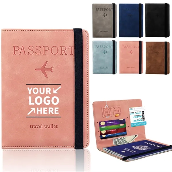 PU Leather Passport Bag