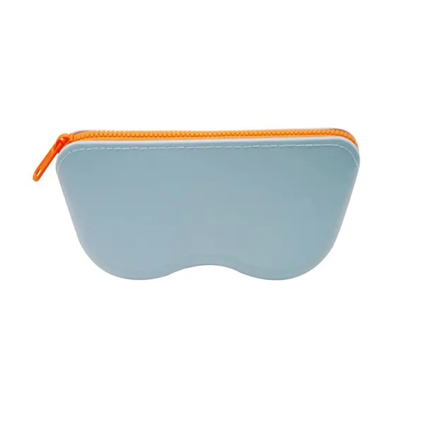 Custom Silicone Zipper Glasses Storage Bag