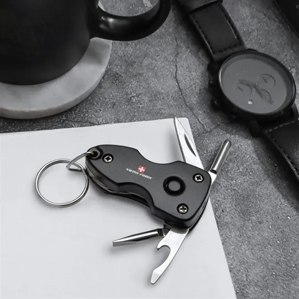 Swiss Force® Wildcub Multi-Tool & Flashlight Keyring