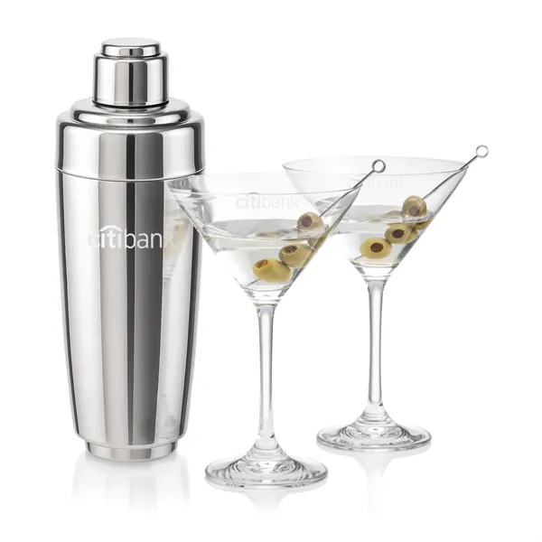 Pescara Shaker & Burlington Martini Set