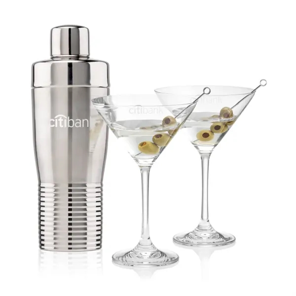 Genoa Shaker & Burlington Martini Set