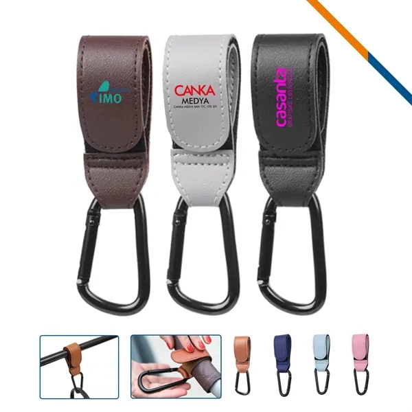 Hookiv PU Leather Carabiner Clip - Hookiv PU Leather Carabiner Clip - Image 0 of 9