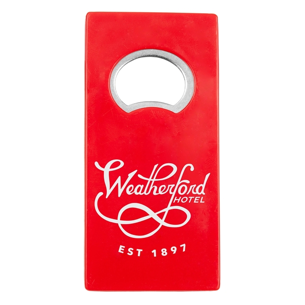 Rectangle Metal Bottle Opener with Magnet - Rectangle Metal Bottle Opener with Magnet - Image 0 of 0