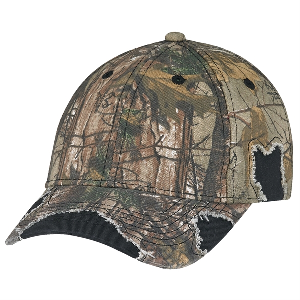 Six Panel (Distressed) Realtree® Camouflage Cap - Six Panel (Distressed) Realtree® Camouflage Cap - Image 1 of 5