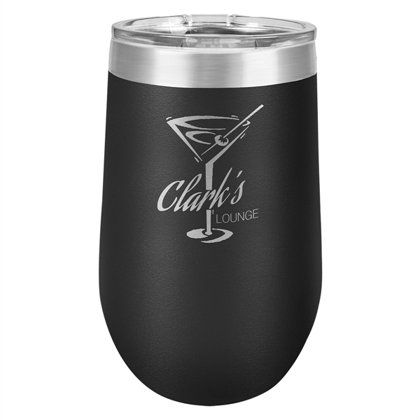 16oz. Colored Stainless Steel Stemless Wine Glass - 16oz. Colored Stainless Steel Stemless Wine Glass - Image 1 of 35