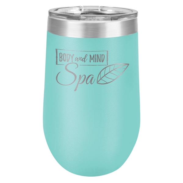 16oz. Colored Stainless Steel Stemless Wine Glass - 16oz. Colored Stainless Steel Stemless Wine Glass - Image 10 of 35