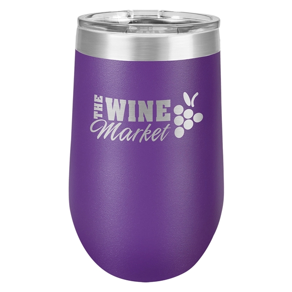 16oz. Colored Stainless Steel Stemless Wine Glass - 16oz. Colored Stainless Steel Stemless Wine Glass - Image 16 of 35