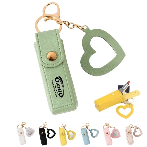 Lip Pouch Keychain With Mirror - Lip Pouch Keychain With Mirror - Image 0 of 5