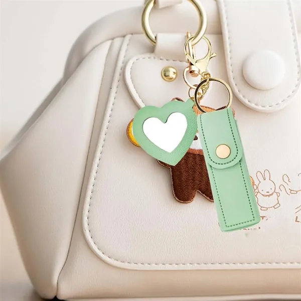 Lip Pouch Keychain With Mirror - Lip Pouch Keychain With Mirror - Image 5 of 5