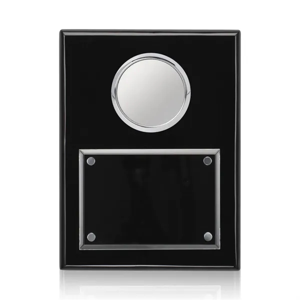 Jansenn Plaque - Black/Chrome