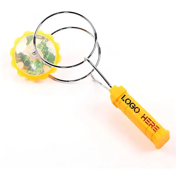 Light Up Rail Twirler Gyro Wheel with Spinning and Flashing - Light Up Rail Twirler Gyro Wheel with Spinning and Flashing - Image 0 of 5