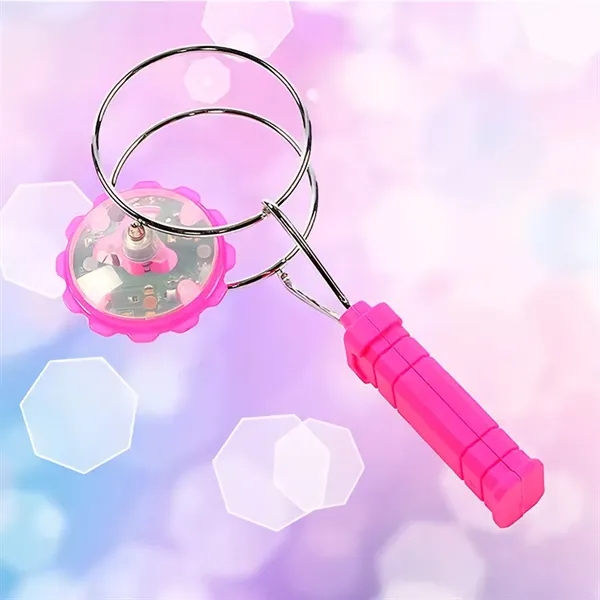 Light Up Rail Twirler Gyro Wheel with Spinning and Flashing - Light Up Rail Twirler Gyro Wheel with Spinning and Flashing - Image 4 of 5