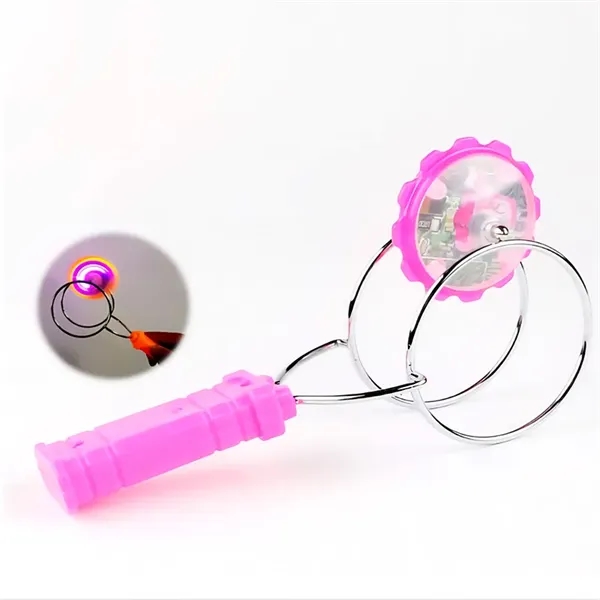Light Up Rail Twirler Gyro Wheel with Spinning and Flashing - Light Up Rail Twirler Gyro Wheel with Spinning and Flashing - Image 5 of 5