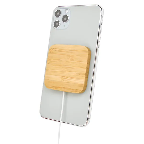 Good Value™ Bamboo Magnet-Hold 15W Wireless Charger