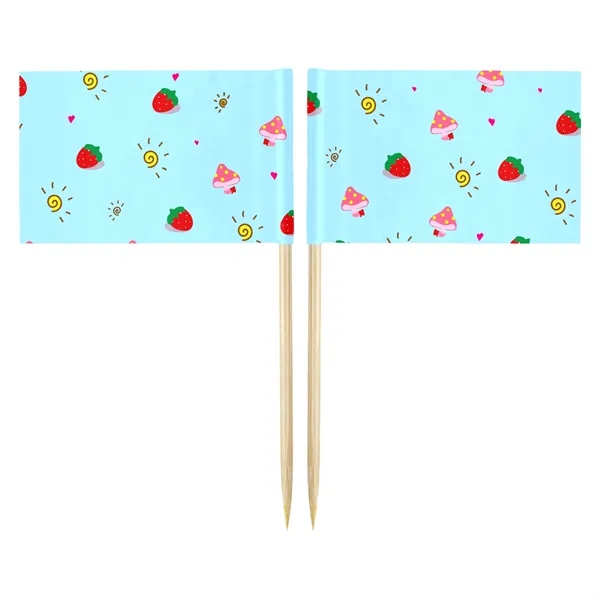 Rectangle 10CM Toothpick Flag - Rectangle 10CM Toothpick Flag - Image 11 of 15