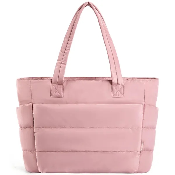 Tote Bag, Puffer Tote Bag Large Quilted Shoulder Bag for Wor - Tote Bag, Puffer Tote Bag Large Quilted Shoulder Bag for Wor - Image 13 of 19