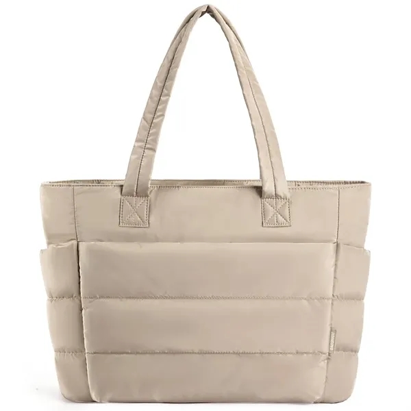 Tote Bag, Puffer Tote Bag Large Quilted Shoulder Bag for Wor - Tote Bag, Puffer Tote Bag Large Quilted Shoulder Bag for Wor - Image 16 of 19