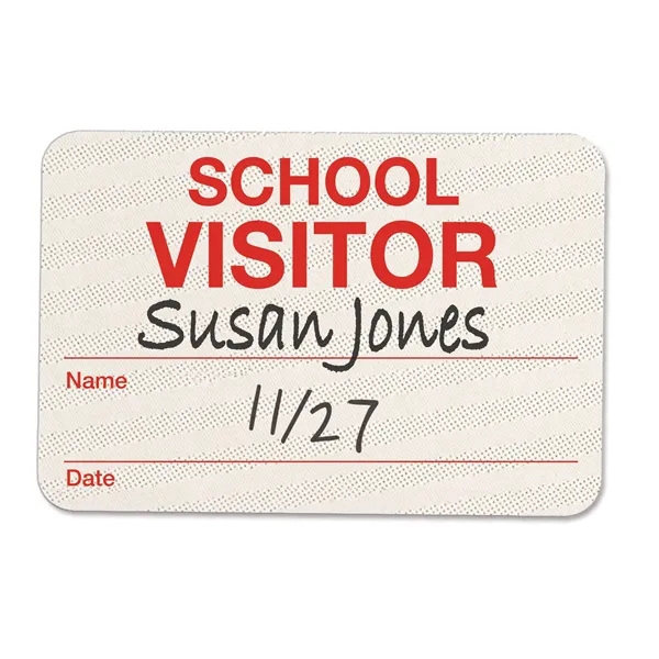 TEMPbadge™ Hand-writable Expiring School Badge Backs - TEMPbadge™ Hand-writable Expiring School Badge Backs - Image 2 of 7