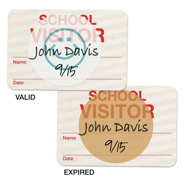 TEMPbadge™ Hand-writable Expiring School Badge Backs - TEMPbadge™ Hand-writable Expiring School Badge Backs - Image 7 of 7