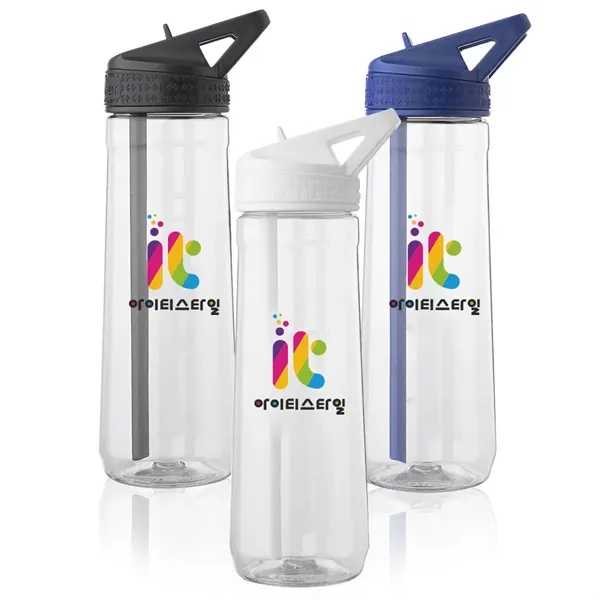 30 oz. Fitness Plastic Water Bottle with Sip Straw - 30 oz. Fitness Plastic Water Bottle with Sip Straw - Image 0 of 5
