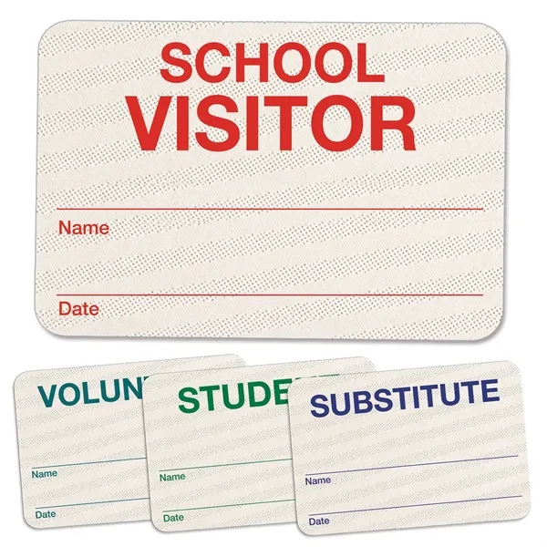 TEMPbadge™ Hand-writable Expiring School Badge Backs - TEMPbadge™ Hand-writable Expiring School Badge Backs - Image 0 of 7
