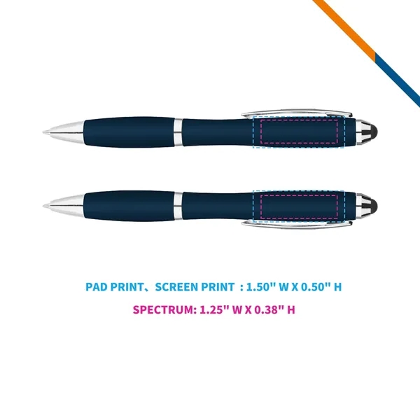 GlideZip Metallic Curvaceous Ballpoint Stylus Pen - GlideZip Metallic Curvaceous Ballpoint Stylus Pen - Image 3 of 14