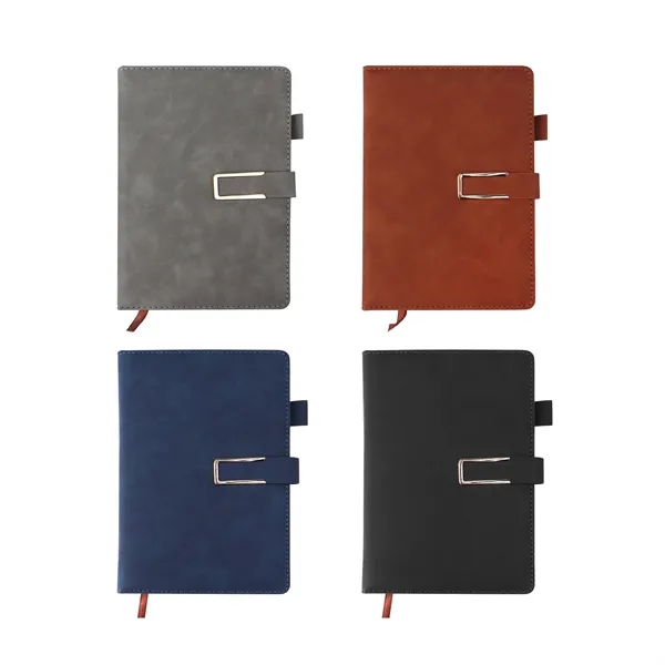 A5 Pu Cover Hardcover Journal Notebook W/ Magnetic Buckle - A5 Pu Cover Hardcover Journal Notebook W/ Magnetic Buckle - Image 2 of 5