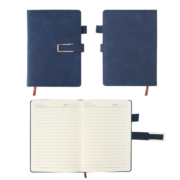 A5 Pu Cover Hardcover Journal Notebook W/ Magnetic Buckle - A5 Pu Cover Hardcover Journal Notebook W/ Magnetic Buckle - Image 3 of 5