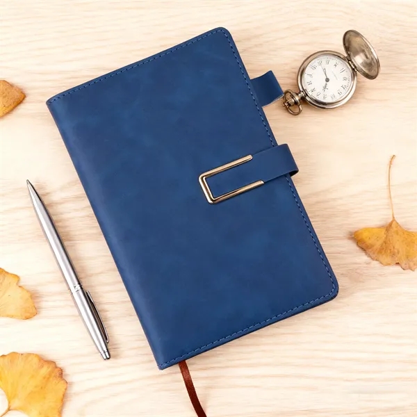 A5 Pu Cover Hardcover Journal Notebook W/ Magnetic Buckle - A5 Pu Cover Hardcover Journal Notebook W/ Magnetic Buckle - Image 5 of 5