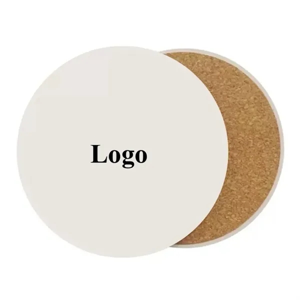 Round Absorbent Coaster - Round Absorbent Coaster - Image 0 of 4