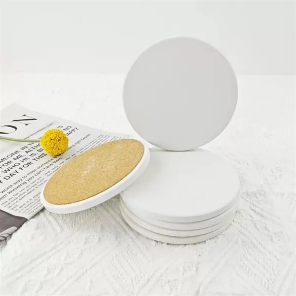 Round Absorbent Coaster - Round Absorbent Coaster - Image 3 of 4