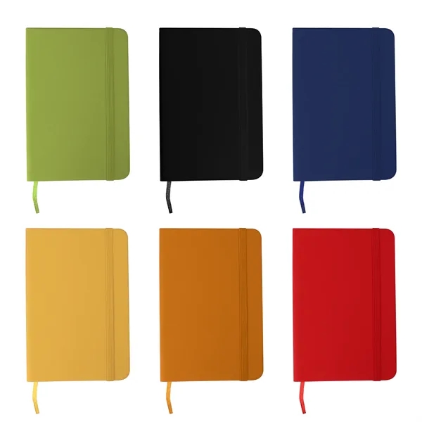 A6 Soft Touch Pocket Journal Notebook W/ Elastic Band - A6 Soft Touch Pocket Journal Notebook W/ Elastic Band - Image 1 of 5