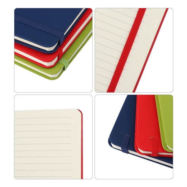 A6 Soft Touch Pocket Journal Notebook W/ Elastic Band - A6 Soft Touch Pocket Journal Notebook W/ Elastic Band - Image 2 of 5
