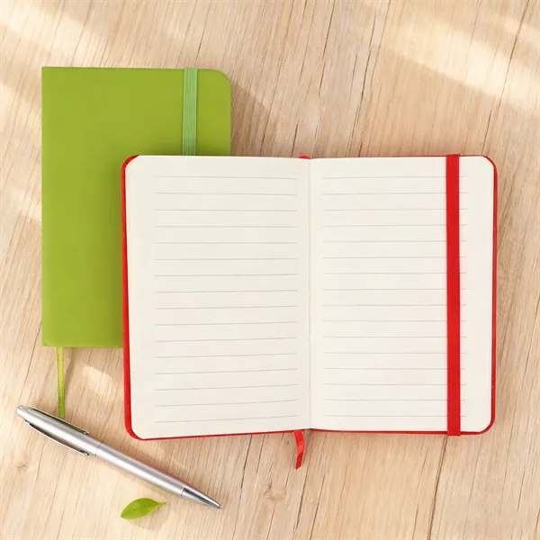 A6 Soft Touch Pocket Journal Notebook W/ Elastic Band - A6 Soft Touch Pocket Journal Notebook W/ Elastic Band - Image 5 of 5