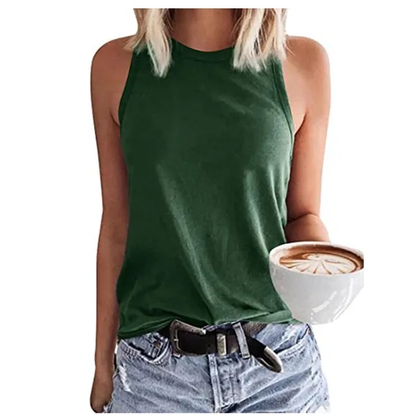 Women's Sleeveless T-Shirt Fashion Vest - Women's Sleeveless T-Shirt Fashion Vest - Image 1 of 8