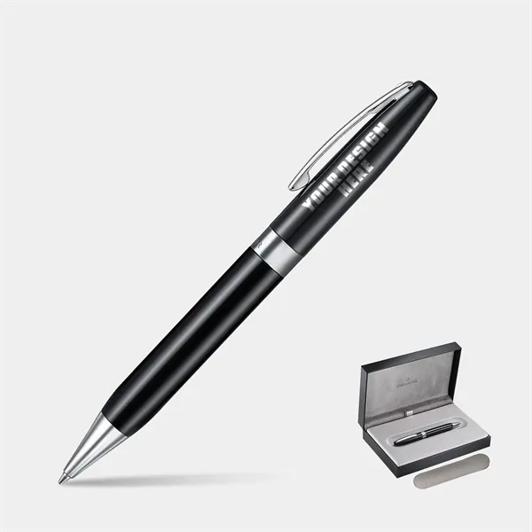 SHEAFFER® Legacy Glossy Black Chrome Trim Ballpoint Pen - SHEAFFER® Legacy Glossy Black Chrome Trim Ballpoint Pen - Image 0 of 7