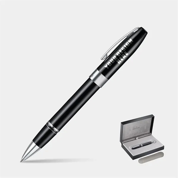 SHEAFFER® Legacy Glossy Black Chrome-Plated Rollerball Pen - SHEAFFER® Legacy Glossy Black Chrome-Plated Rollerball Pen - Image 0 of 8