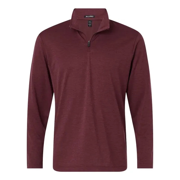 AllPro Men's Pro-Lock Performance Melange Quarter-Zip Pul...