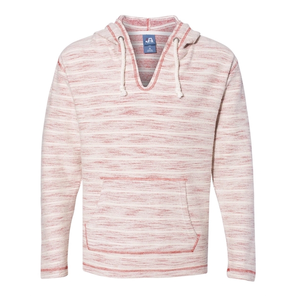 J. America Baja French Terry V-Neck Hooded Pullover - J. America Baja French Terry V-Neck Hooded Pullover - Image 1 of 9