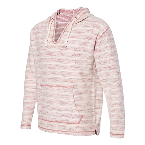 J. America Baja French Terry V-Neck Hooded Pullover - J. America Baja French Terry V-Neck Hooded Pullover - Image 2 of 9