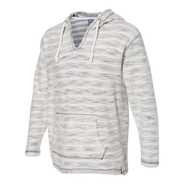 J. America Baja French Terry V-Neck Hooded Pullover - J. America Baja French Terry V-Neck Hooded Pullover - Image 5 of 9