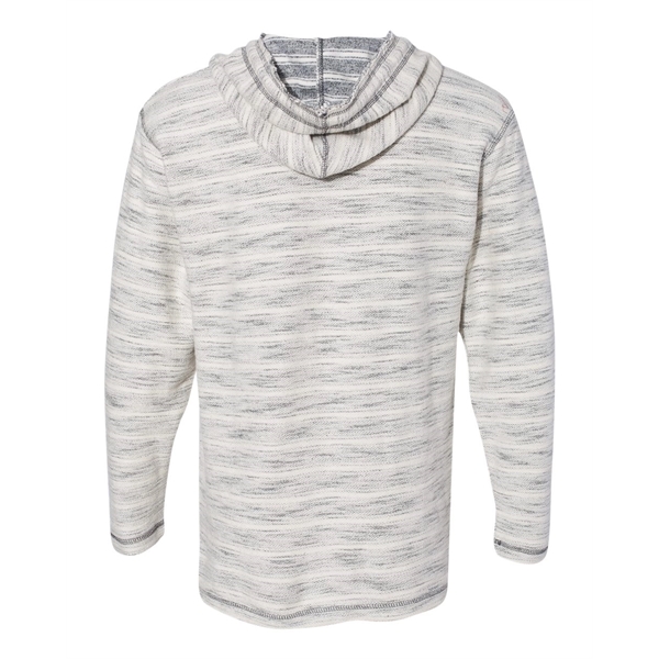 J. America Baja French Terry V-Neck Hooded Pullover - J. America Baja French Terry V-Neck Hooded Pullover - Image 6 of 9