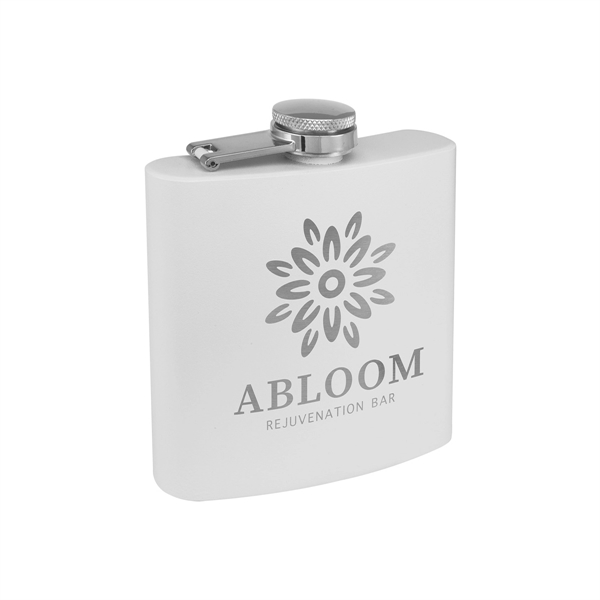 6oz. Matte Powder Coated Stainless Steel Flask - 6oz. Matte Powder Coated Stainless Steel Flask - Image 4 of 26