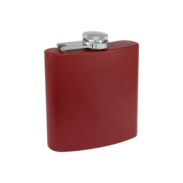 6oz. Matte Powder Coated Stainless Steel Flask - 6oz. Matte Powder Coated Stainless Steel Flask - Image 5 of 26
