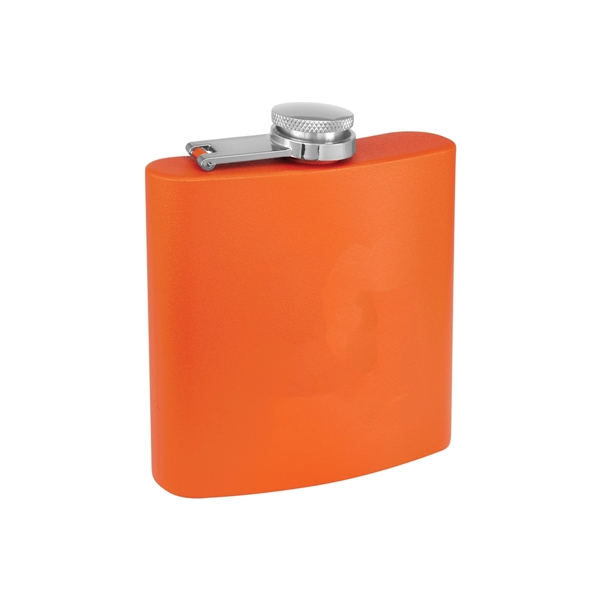 6oz. Matte Powder Coated Stainless Steel Flask - 6oz. Matte Powder Coated Stainless Steel Flask - Image 7 of 26
